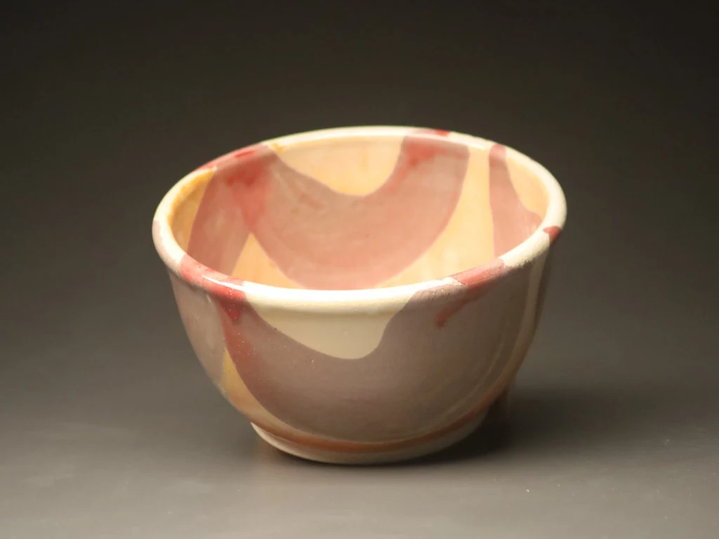 Red slip stoneware bowl