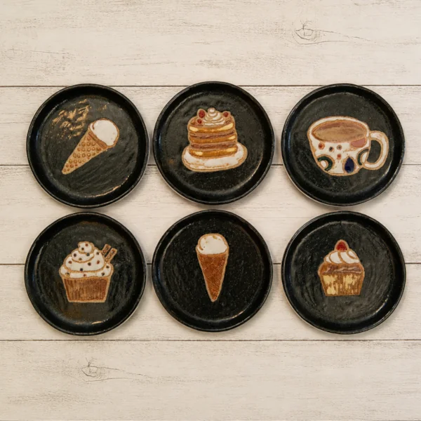 Shiho small decorated plates